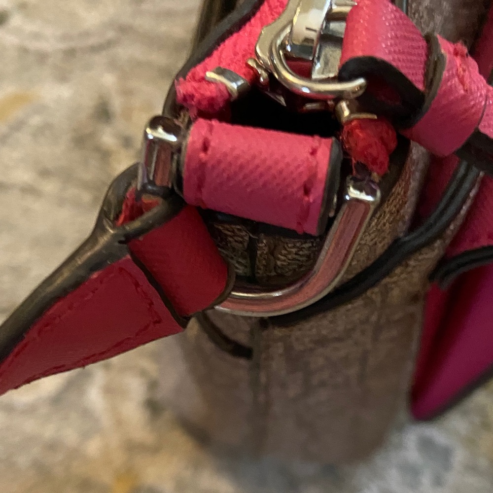 Calvin Klein Pink and Brown Crossbody Bag - Picture 12 of 12